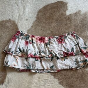 American Eagle Outfitters Floral Mini Skirt - Pink and Green